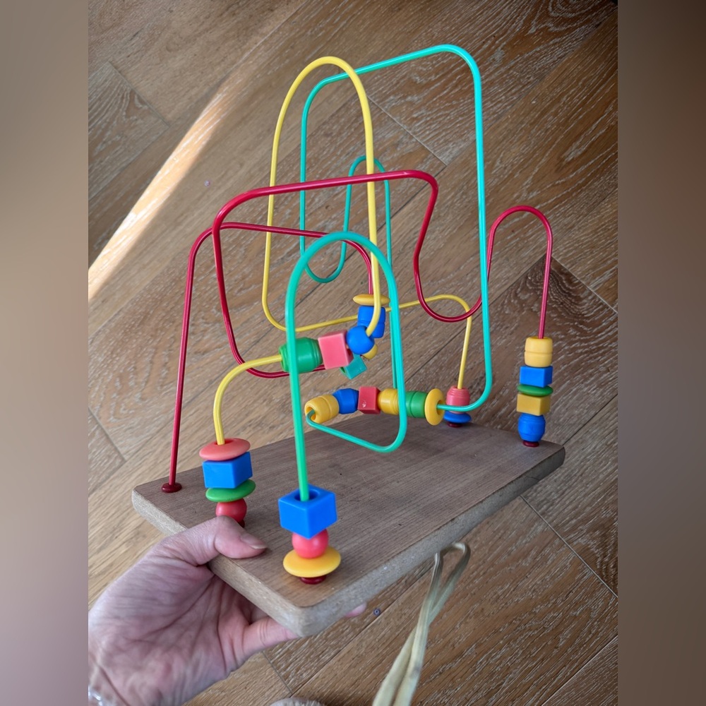 Used Colorful Bead Maze Activity Toy